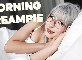 Miniature Asian Braces Skirt Morning Creampie - Real Homemade Sex