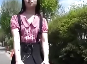 Delicious Japanese young girl connected with little hairless pussy