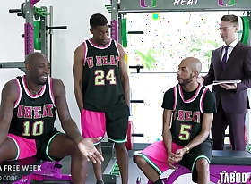 Coach's Wife Fucked & DP'd Off out of one's mind Make an issue of Basketball Team- TabooHeat