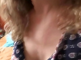 I dote on showing off my tits so that my stepson's friends clear off off and cum in front of me