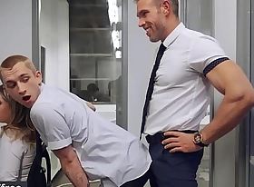 Theo Brady Wants Roughly Be Alone With Alex Mecum and Pours Coffee Her high horse Co-worker's Chest Roughly Leave The Room - Men